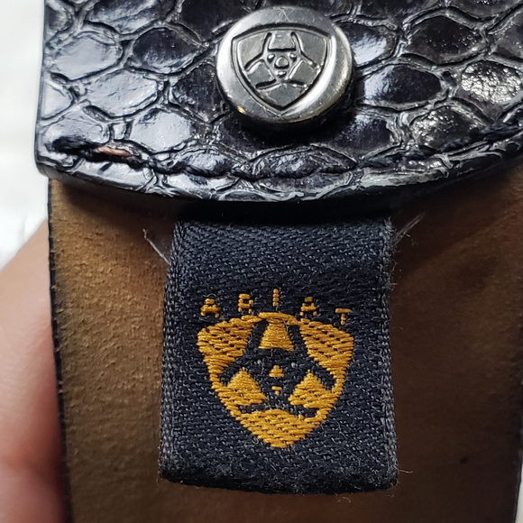 Ariat VTG Womens Western Rhinestone Leather Belt - Picture 7 of 8